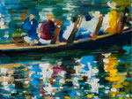 Boattrip to the legend of this place, 30x40 cm, 2012, Öl auf Leinwand