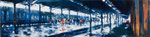 Der Bahnhof, 30x120 cm, 2013, Öl auf Leinwand