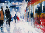 ...and went to use the underground  30x40 cm, 2013, Öl auf Leinwand