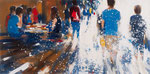 Our Street, 100x200 cm, 2017, Öl auf Leinwand