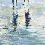 Two Souls, 60x60 cm, 2023, Öl auf Leinwand