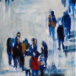 Neben der Schneepiste 01, 45x45 cm, 2013, Öl auf Leinwand