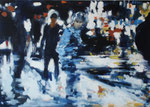 Ich muss schnell noch...,120x170 cm, 2011, Öl auf Leinwand