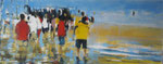 I saw him standing there, 100x250 cm, 2012, Öl auf Leinwand