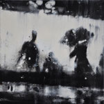 Der Dickkopf, 30x30 cm, 2011, Öl auf Leinwand