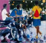 This guy kicks ass,140x150 cm, 2011, Öl auf Leinwand