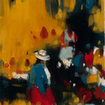 From a land down under 02 (Studie), 40x40 cm, 2015, Öl auf Leinwand