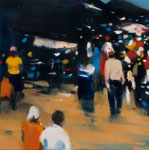 Pero nuestro olor; el mundo, (Diptychon_part 2), 40x40 cm, 2015, Öl auf Leinwand