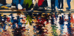 Alright now_100x200 cm, 2015, Öl auf Leinwand