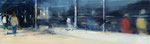 Departure, 50x170 cm, 2020, Öl auf Leinwand