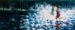 Splash, 100x250 cm, 2014, Öl auf Leinwand