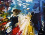 Wo ist er wo? 120x150 cm, 2007, Öl auf Leinwand