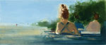The sailors, 60x140 cm, 2022, Öl auf Leinwand