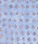 Crystals in blue 2, ink on cardboard, 25,1 x 21,5 cm, 2007