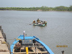 Fishing harbor in Machilipatnam at Bay of Bengal