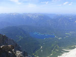 Der Eibsee, gesehen von der Zugspitze