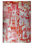 白と朱の習作　194.0×130.3cm　キャンバスに油彩　2012