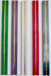 43.4-9 Vertiefte polimentvergoldete Linie mit verschieden farbigen polierten Hintergründen, 100x8cm, 2022
