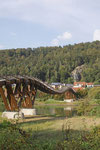 Zweitlängste Holzbrücke Europas, 193m lang, 3,2m breit