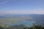 auf dem Gipfel des Herzogstand, Blick auf den Kochelsee