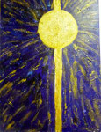 LEBENSKREIS INDIGO - Stirn Chakra , Halbedelsteine im Kreis € 800.-