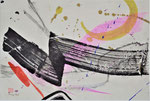 Abstraktion mit Mond?/1990/34,3x22,8cm/ ID: 8S38-0971