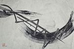 Abstraktion, sumi-e/1989/34,0x23,0cm/ ID: 8S36-0969