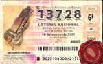 2001 Décimo de la lotería nacional <<Zanfoña>>