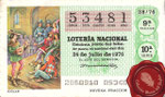 1976 Décimo de lotería nacional <<Juglar>> 