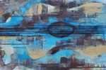 Guitare bleue (détail)