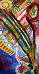 Entwicklung, Acryl auf Holz, 42x72 cm, 180 €