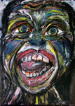 Wut, Acryl auf Holz