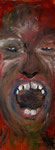 Schmerz, Acryl auf Holz, 27,5x 73,5 cm
