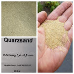 Quarzsand 0,4-0,8mm Körnung,Feuergetrocknet