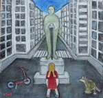 Das Denkmal (2025) 20 cm x 20 cm | 200 €
