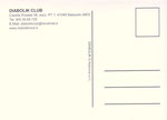 Cartolina Iscriviti al Diabolik Club 2002 retro