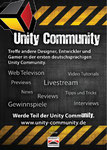 2010, flyer for www.unity-community.de, realized