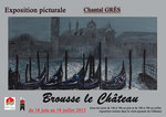 Affiche de l'exposition de Brousse le Château en Aveyron