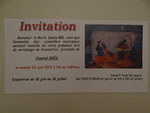 Invitation au vernissage dans les jardins du château de Brousse le Château