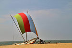 Traumstrand vor dem Golden Star Beach Hotel in Negambo
