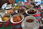 Abendessen im Pelwehera Village Resort in Dambulla