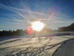 Sonnenschein und feiner Schnee: ein Traum zum Skifahren.