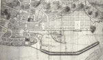 1780 Segundo plano del Proyecto de Dársena realizado por Juan de Escofet y Fernando de Ulloa