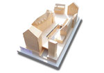 Vorstudie für den Fachbereich Stadtplanung Müllheim M.1:100
