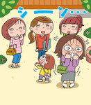 「育児のミカタ」日めくりカレンダーイラスト/芸術生活社