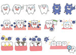 「はじまります！歯と口のおはなし劇場」冊子イラスト/東京法規出版