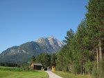 der Weg zwischen Reutte und Stanzach