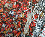 RED CANS 2013 Acryl auf Leinwand 50 x 60 cm