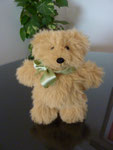 Teddy-Rassel aus Alpaka, 17 cm hoch