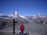 Longue descente sur Zermatt.